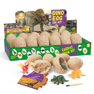 Dinosaur egg archaeological excavation toy set tyrannosaurus rex model 12 different styles/boxes